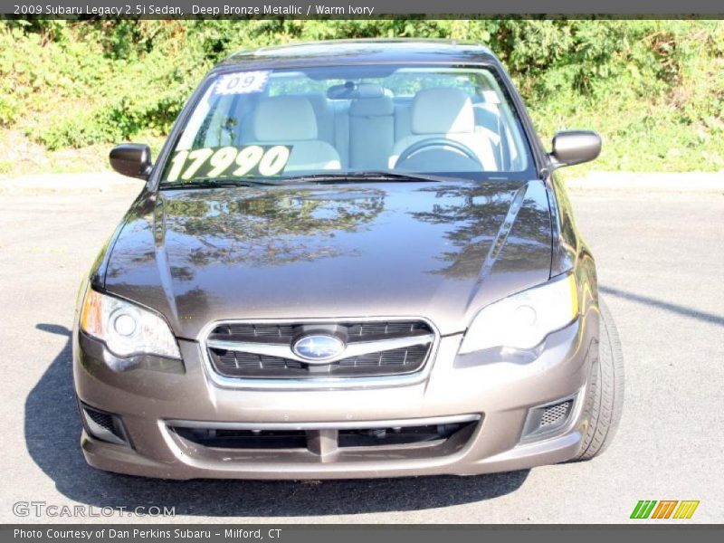 Deep Bronze Metallic / Warm Ivory 2009 Subaru Legacy 2.5i Sedan