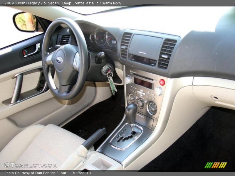 Deep Bronze Metallic / Warm Ivory 2009 Subaru Legacy 2.5i Sedan