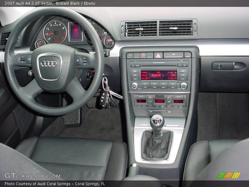 Brilliant Black / Ebony 2007 Audi A4 2.0T Sedan