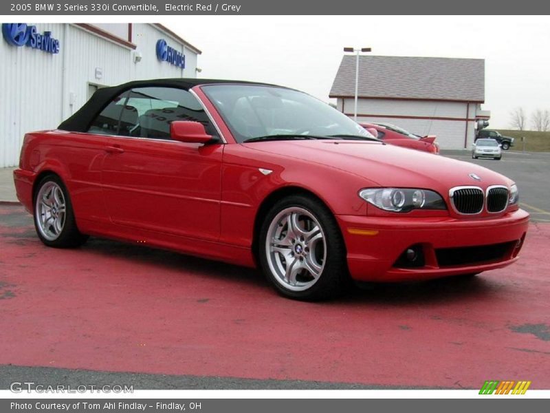 Electric Red / Grey 2005 BMW 3 Series 330i Convertible