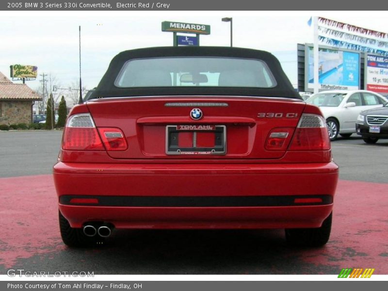 Electric Red / Grey 2005 BMW 3 Series 330i Convertible