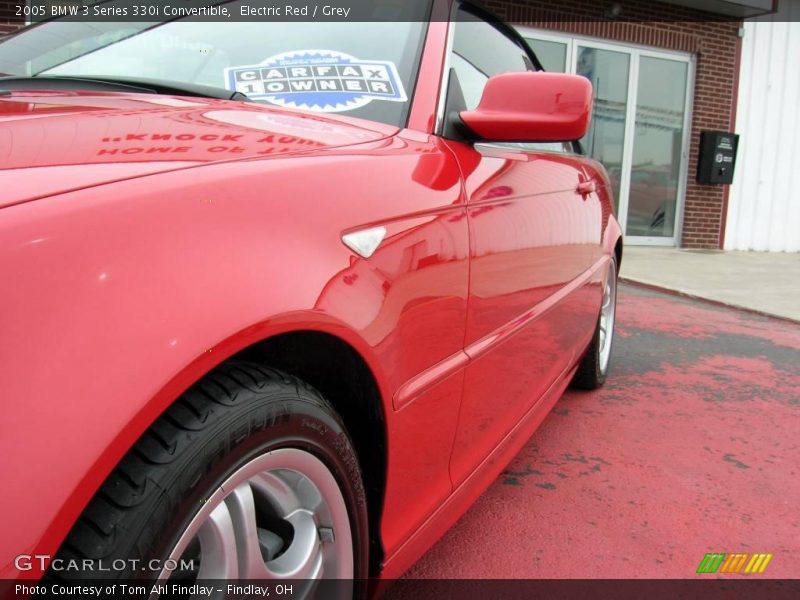 Electric Red / Grey 2005 BMW 3 Series 330i Convertible