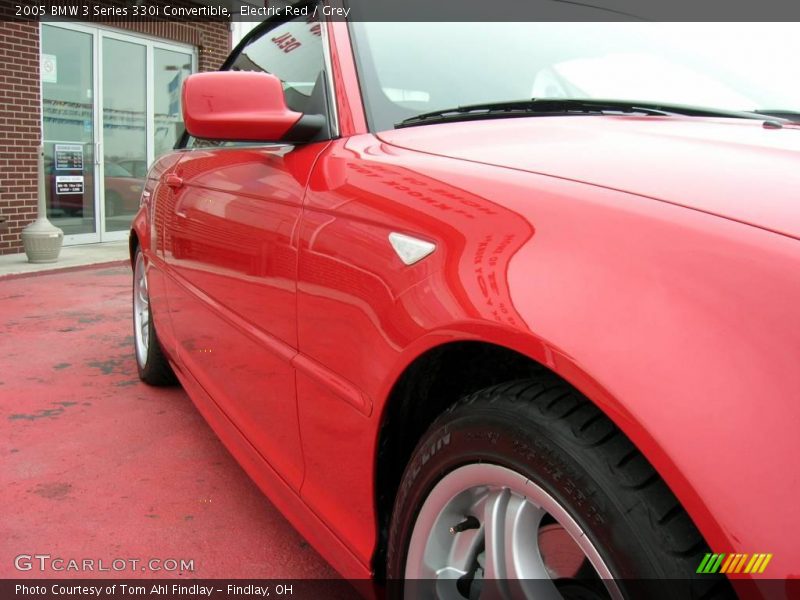 Electric Red / Grey 2005 BMW 3 Series 330i Convertible