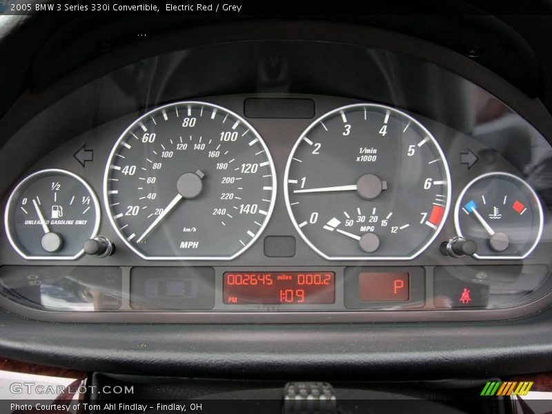 Electric Red / Grey 2005 BMW 3 Series 330i Convertible