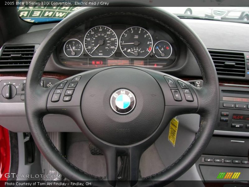 Electric Red / Grey 2005 BMW 3 Series 330i Convertible