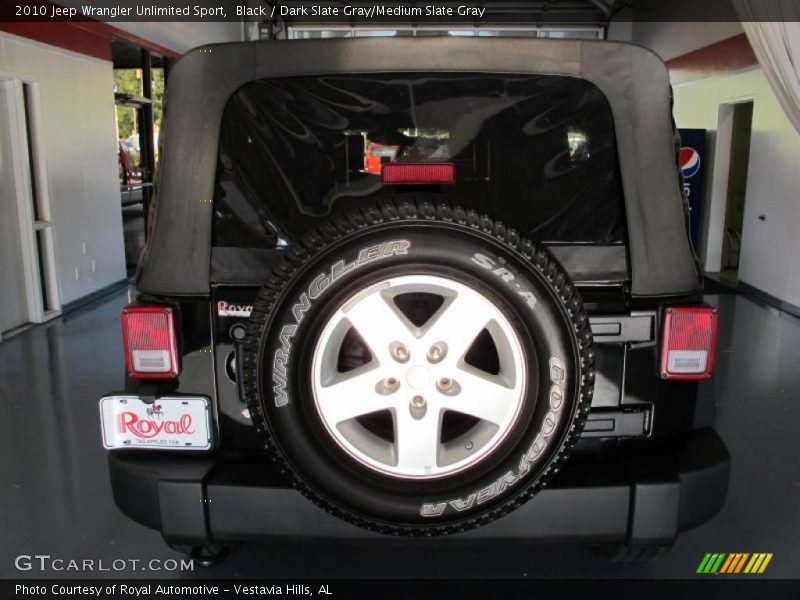 Black / Dark Slate Gray/Medium Slate Gray 2010 Jeep Wrangler Unlimited Sport