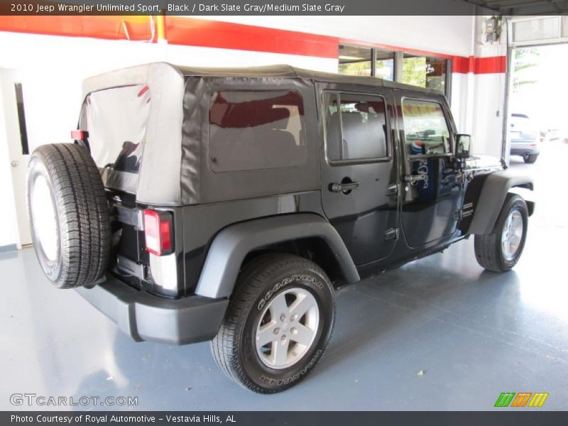 Black / Dark Slate Gray/Medium Slate Gray 2010 Jeep Wrangler Unlimited Sport