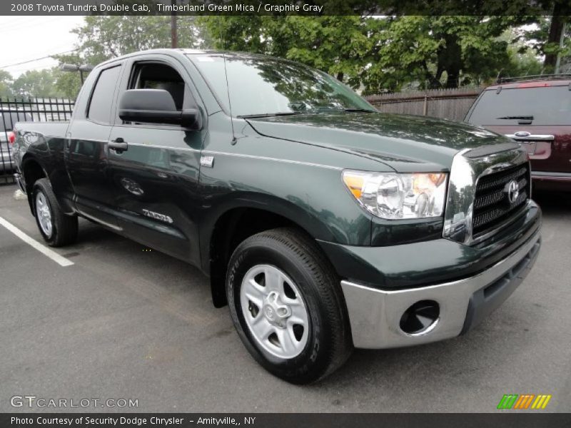 Timberland Green Mica / Graphite Gray 2008 Toyota Tundra Double Cab