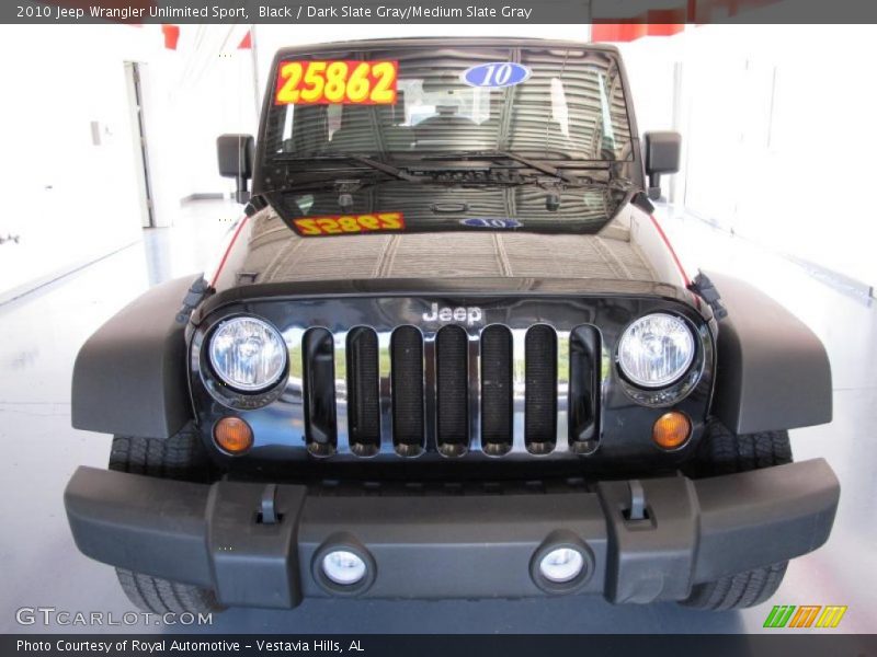 Black / Dark Slate Gray/Medium Slate Gray 2010 Jeep Wrangler Unlimited Sport