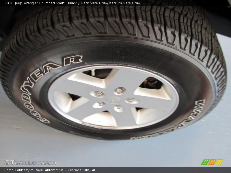 Black / Dark Slate Gray/Medium Slate Gray 2010 Jeep Wrangler Unlimited Sport