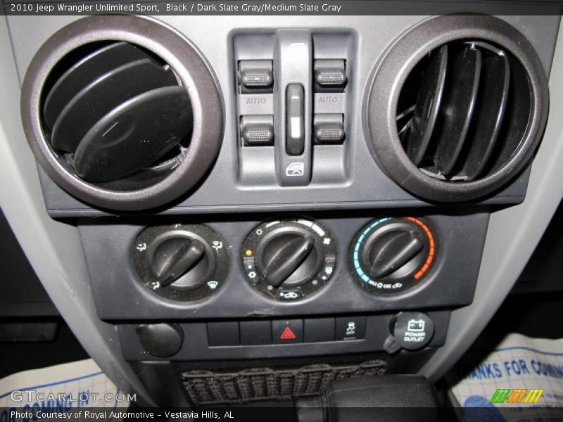 Black / Dark Slate Gray/Medium Slate Gray 2010 Jeep Wrangler Unlimited Sport