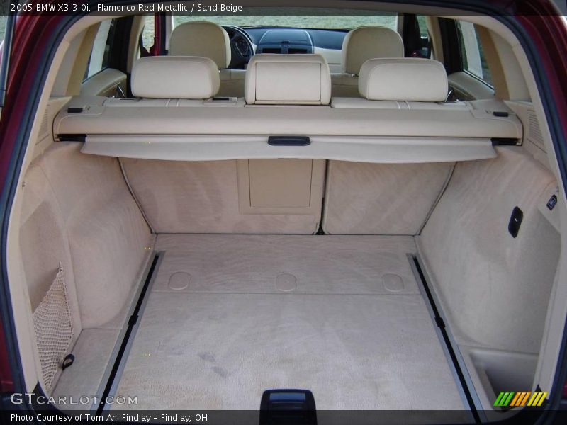 Flamenco Red Metallic / Sand Beige 2005 BMW X3 3.0i