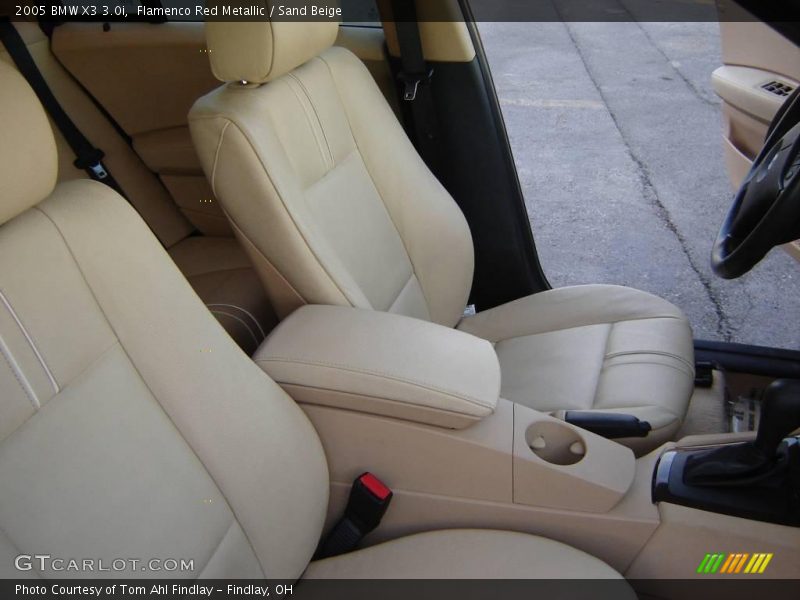 Flamenco Red Metallic / Sand Beige 2005 BMW X3 3.0i