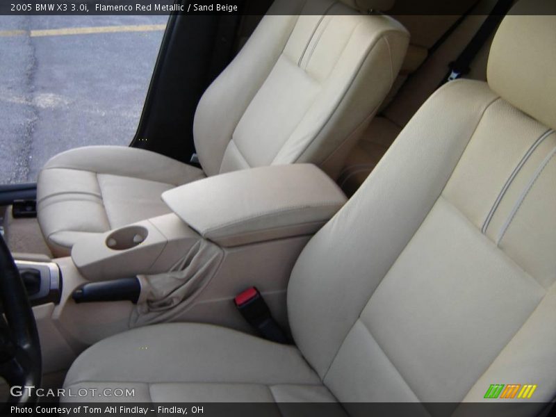 Flamenco Red Metallic / Sand Beige 2005 BMW X3 3.0i