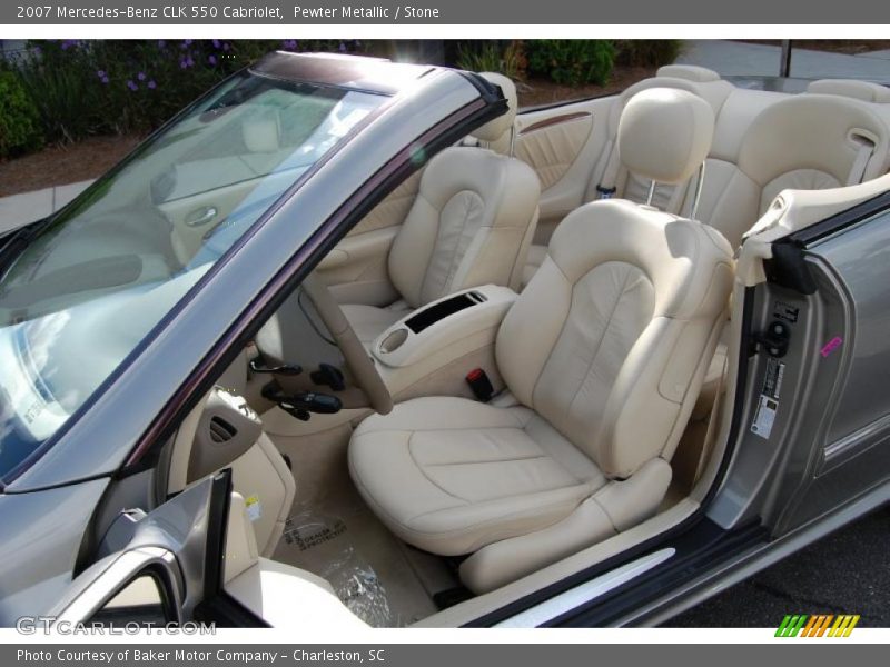 Pewter Metallic / Stone 2007 Mercedes-Benz CLK 550 Cabriolet