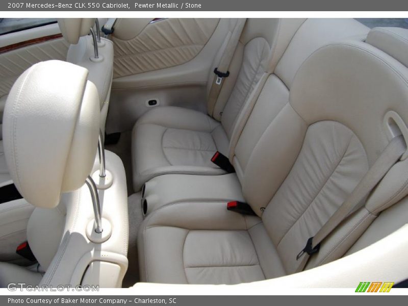 Pewter Metallic / Stone 2007 Mercedes-Benz CLK 550 Cabriolet