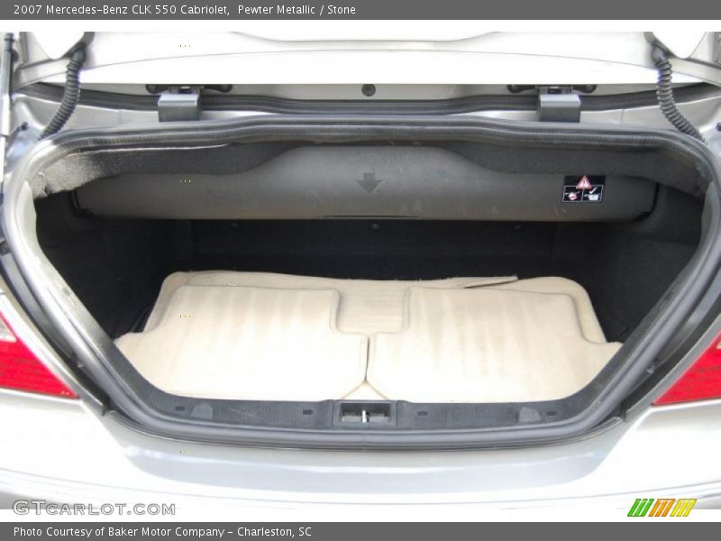 Pewter Metallic / Stone 2007 Mercedes-Benz CLK 550 Cabriolet