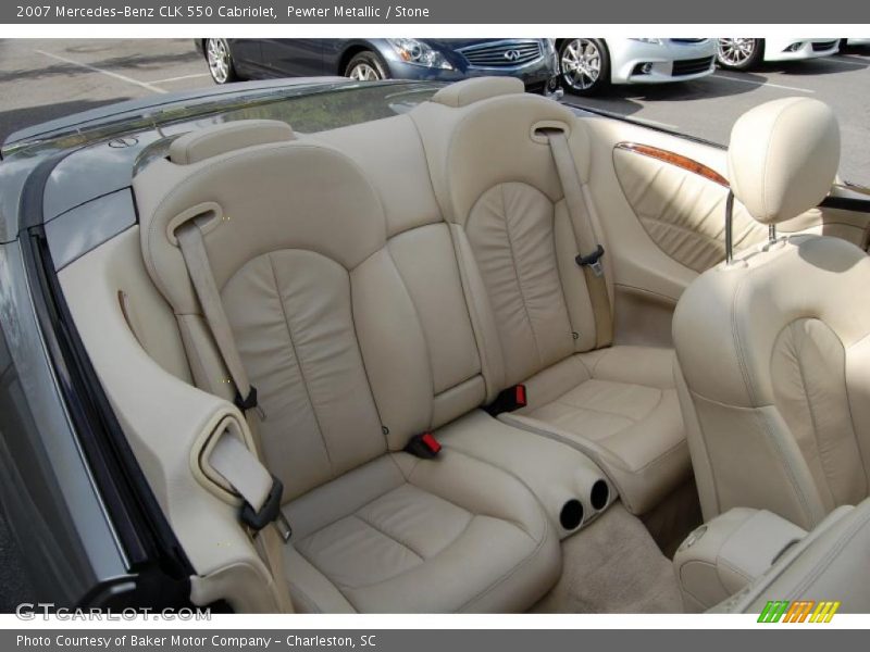 Pewter Metallic / Stone 2007 Mercedes-Benz CLK 550 Cabriolet