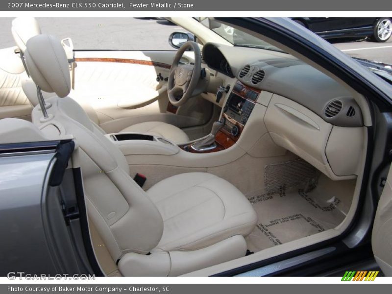 Pewter Metallic / Stone 2007 Mercedes-Benz CLK 550 Cabriolet