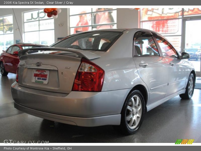 Clear Silver / Gray 2006 Kia Spectra SX Sedan