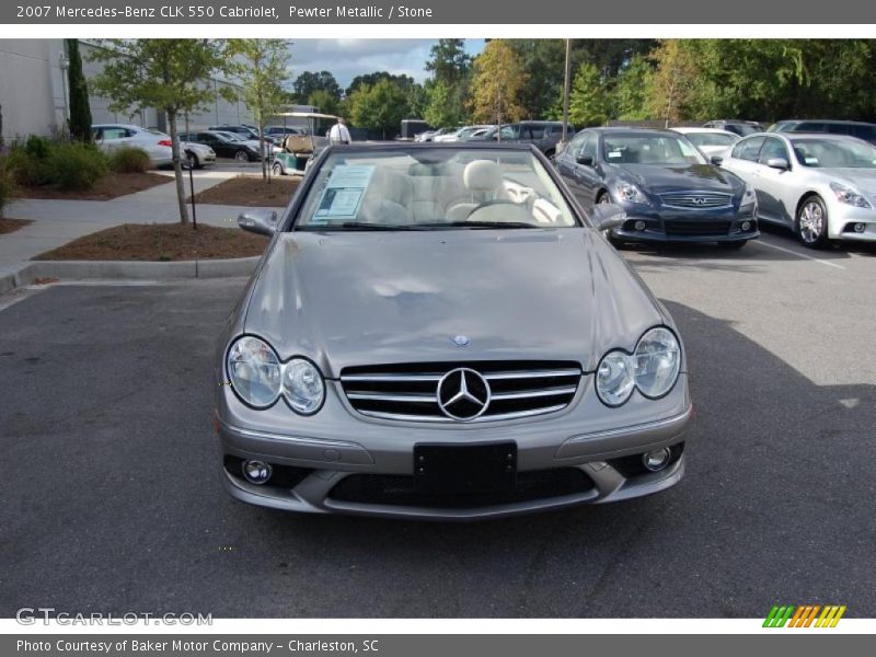 Pewter Metallic / Stone 2007 Mercedes-Benz CLK 550 Cabriolet