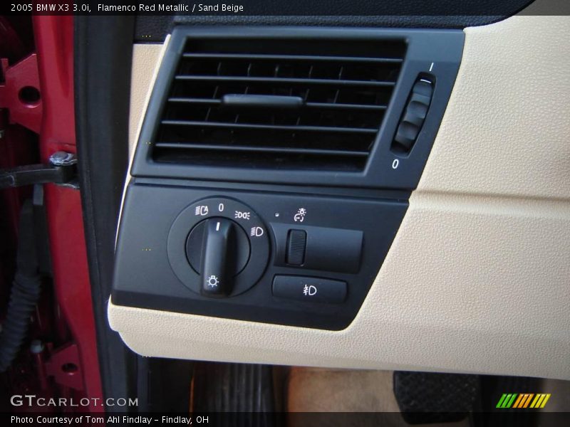 Flamenco Red Metallic / Sand Beige 2005 BMW X3 3.0i