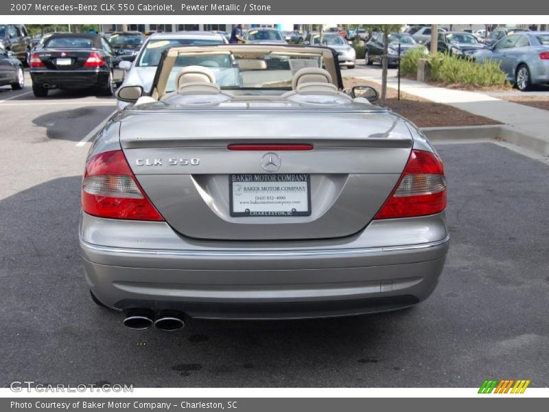 Pewter Metallic / Stone 2007 Mercedes-Benz CLK 550 Cabriolet