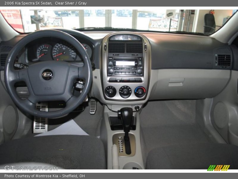 Clear Silver / Gray 2006 Kia Spectra SX Sedan
