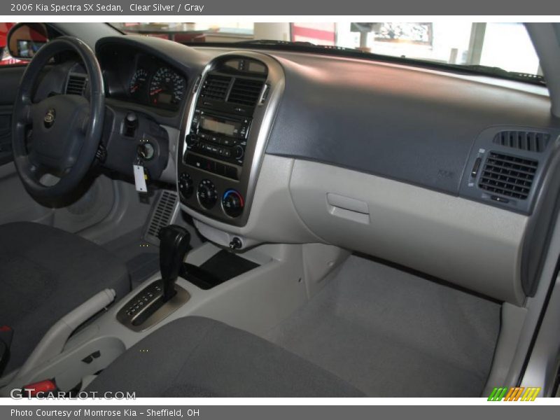 Clear Silver / Gray 2006 Kia Spectra SX Sedan