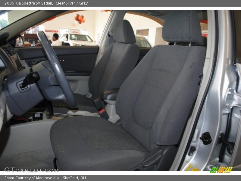 Clear Silver / Gray 2006 Kia Spectra SX Sedan