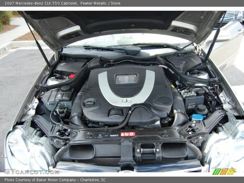 Pewter Metallic / Stone 2007 Mercedes-Benz CLK 550 Cabriolet