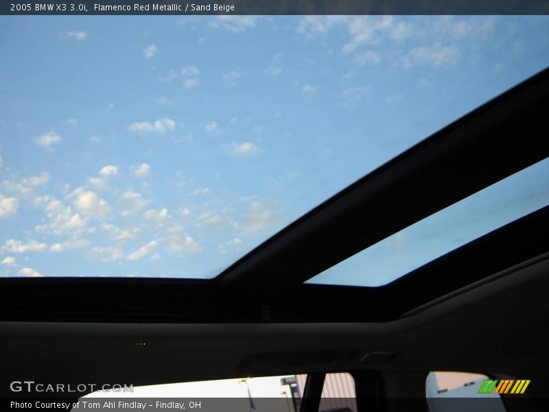 Flamenco Red Metallic / Sand Beige 2005 BMW X3 3.0i