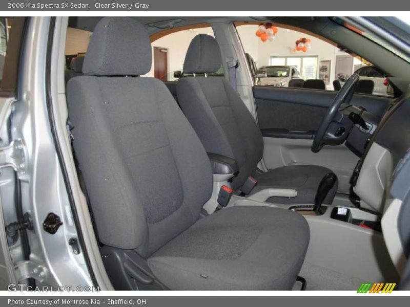 Clear Silver / Gray 2006 Kia Spectra SX Sedan