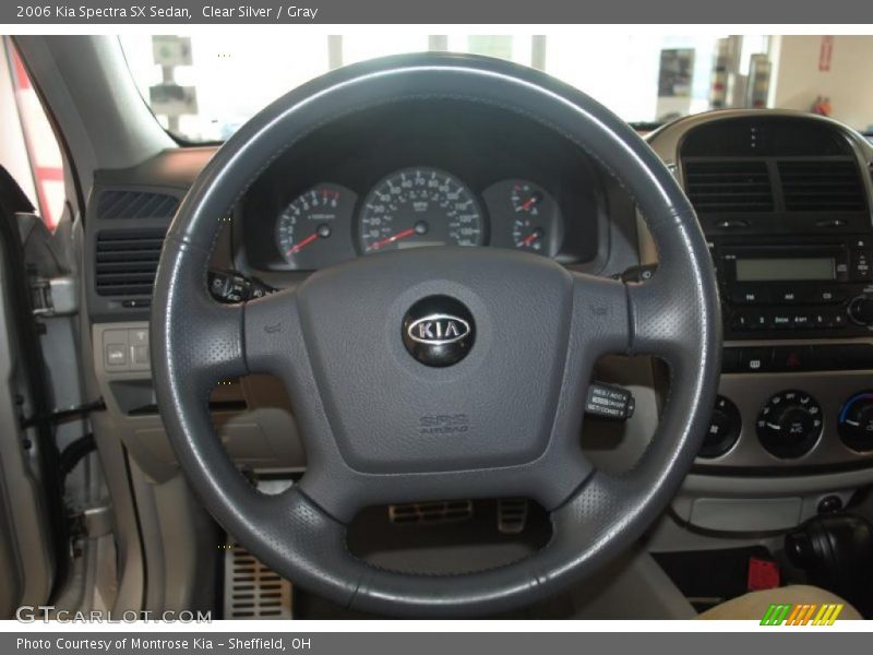 Clear Silver / Gray 2006 Kia Spectra SX Sedan