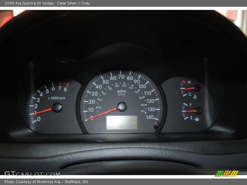 Clear Silver / Gray 2006 Kia Spectra SX Sedan