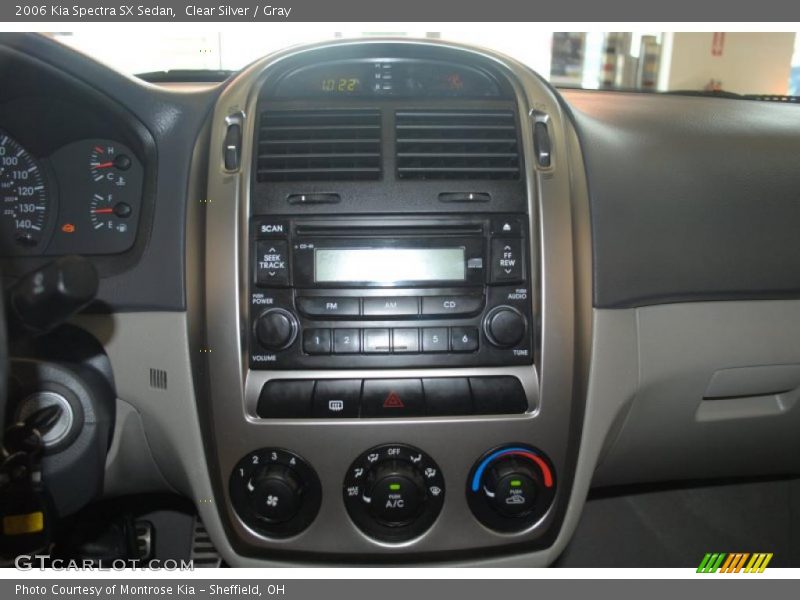 Clear Silver / Gray 2006 Kia Spectra SX Sedan
