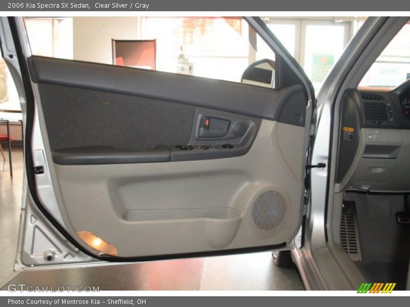 Clear Silver / Gray 2006 Kia Spectra SX Sedan