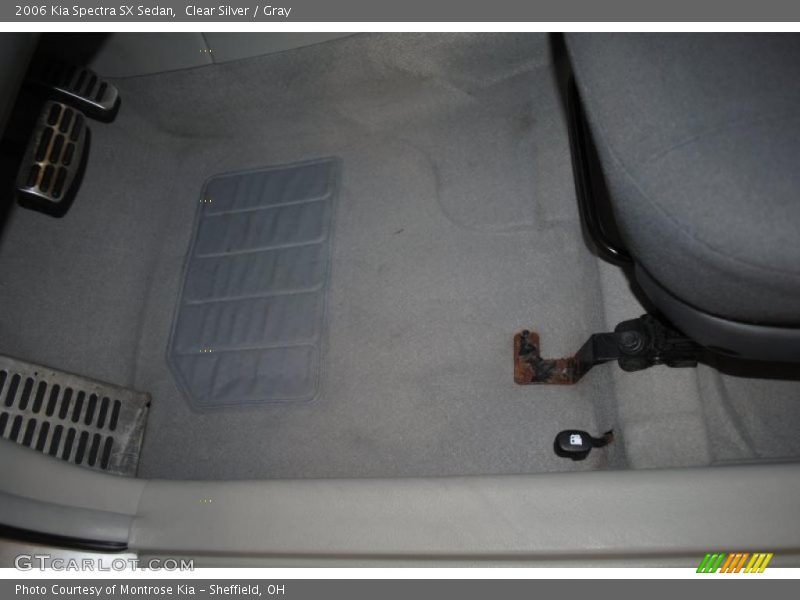 Clear Silver / Gray 2006 Kia Spectra SX Sedan