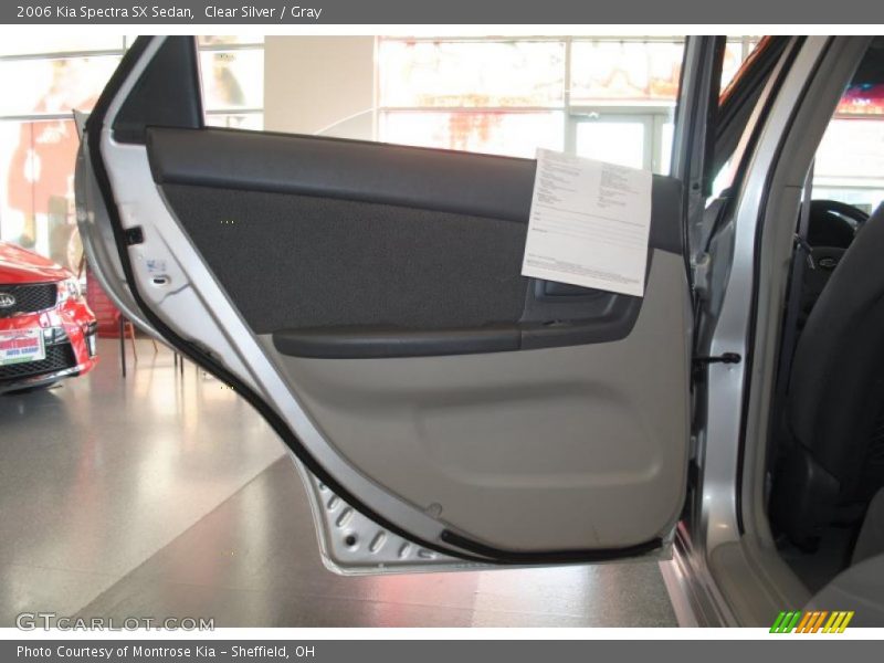 Clear Silver / Gray 2006 Kia Spectra SX Sedan