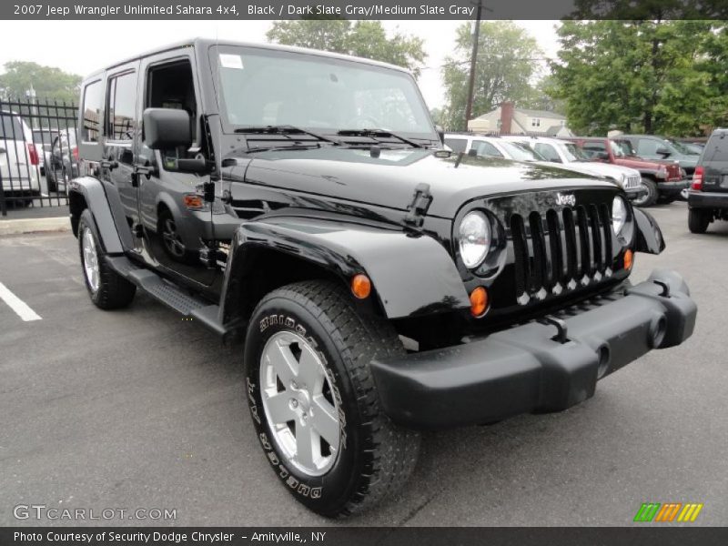 Black / Dark Slate Gray/Medium Slate Gray 2007 Jeep Wrangler Unlimited Sahara 4x4