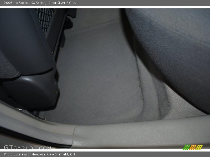 Clear Silver / Gray 2006 Kia Spectra SX Sedan