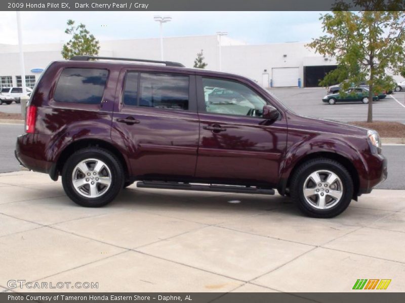 Dark Cherry Pearl / Gray 2009 Honda Pilot EX