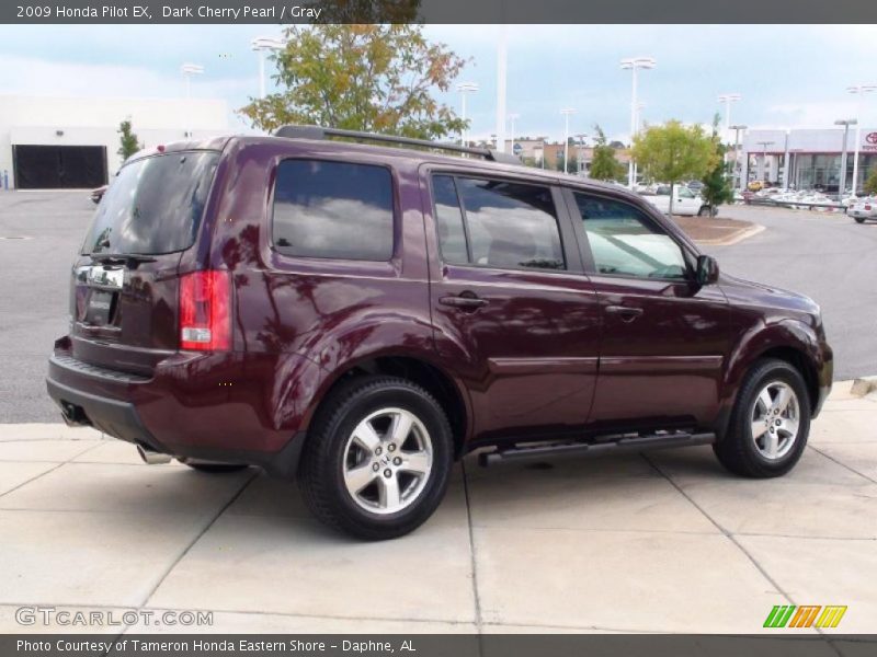 Dark Cherry Pearl / Gray 2009 Honda Pilot EX