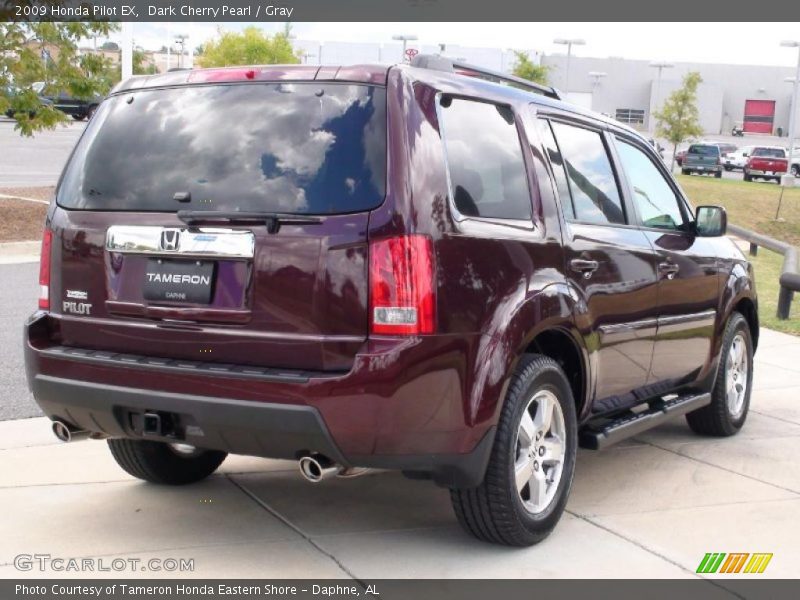 Dark Cherry Pearl / Gray 2009 Honda Pilot EX