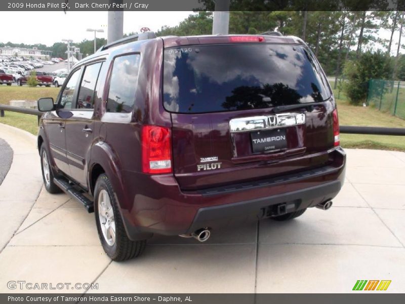 Dark Cherry Pearl / Gray 2009 Honda Pilot EX