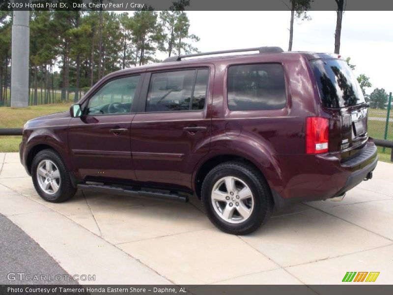 Dark Cherry Pearl / Gray 2009 Honda Pilot EX