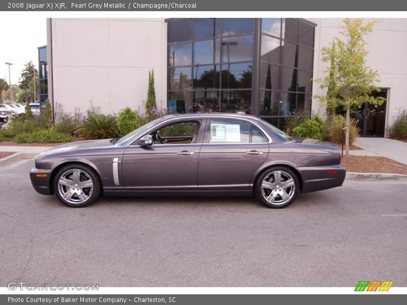 Pearl Grey Metallic / Champagne/Charcoal 2008 Jaguar XJ XJR