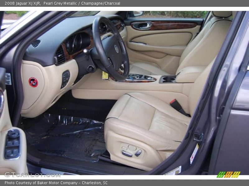 Pearl Grey Metallic / Champagne/Charcoal 2008 Jaguar XJ XJR