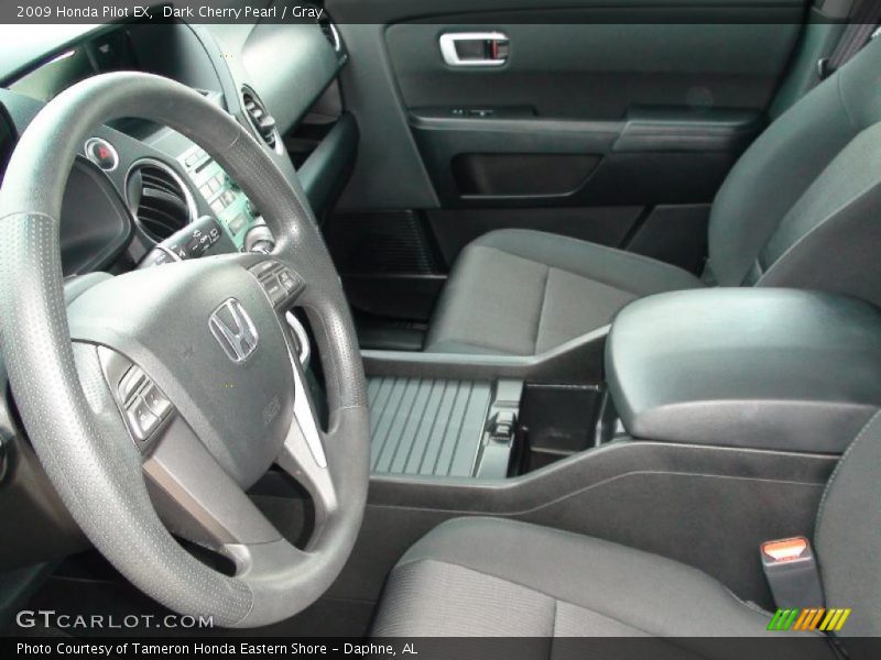 Dark Cherry Pearl / Gray 2009 Honda Pilot EX