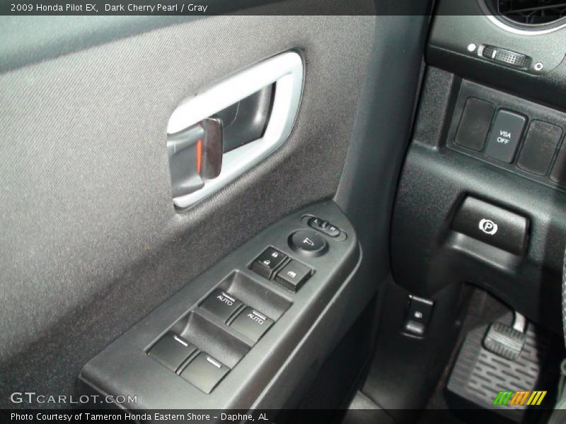 Dark Cherry Pearl / Gray 2009 Honda Pilot EX